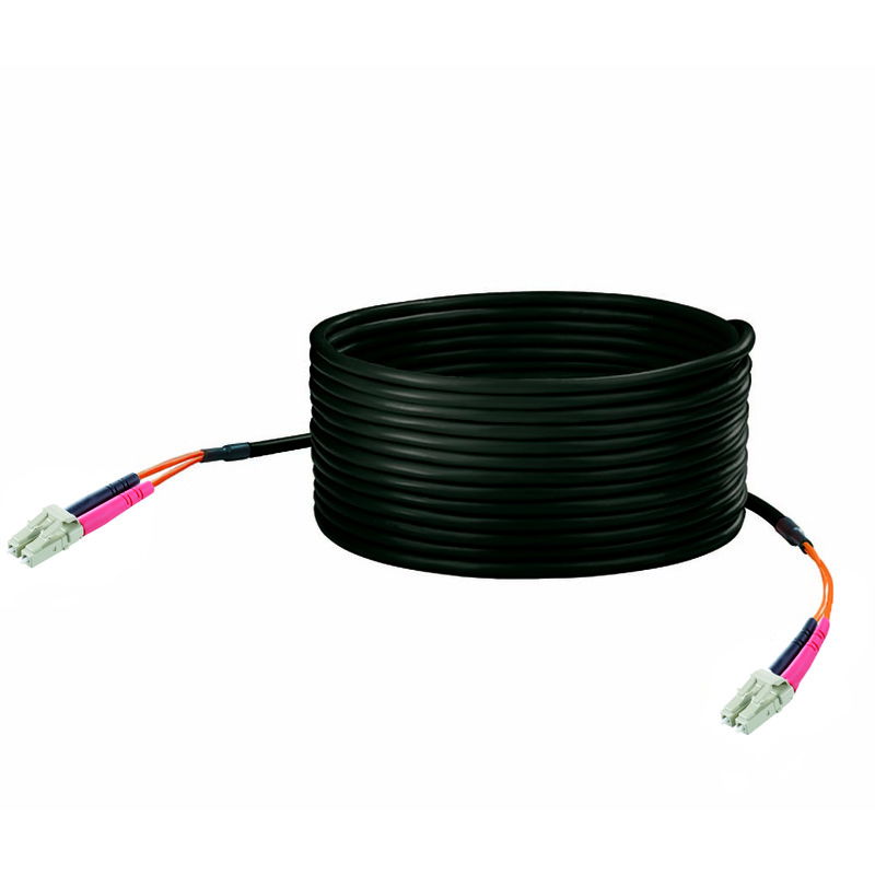 (Preconfezionato) Cavo dati in fibra ottica, Breakout catena portacavi, LC-Duplex IP20, LC-Duplex IP20, PUR, 50 µm, 100 m