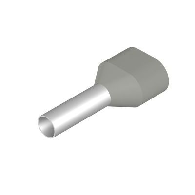Terminale, 4 mm², Lunghezza di spellatura: 15 mm, Colori: grigio, Isolamento: presente
