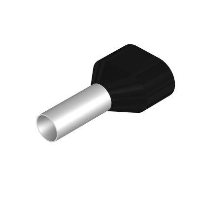 Terminale, 6 mm², Lunghezza di spellatura: 20 mm, Colori: nero, Isolamento: presente
