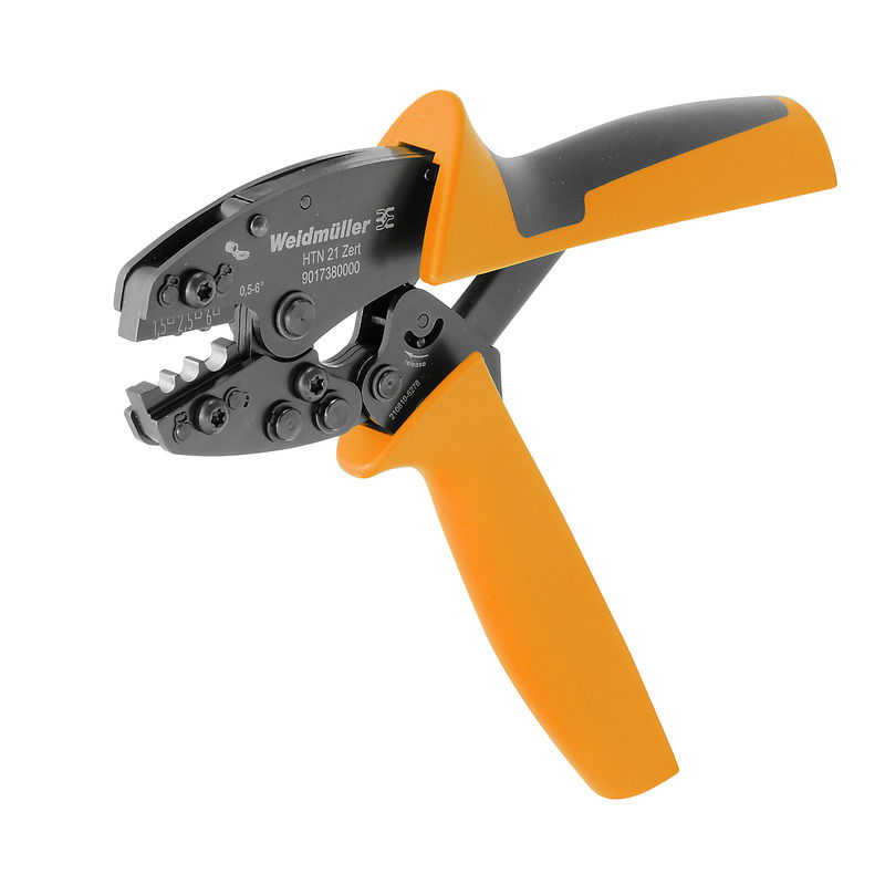 Pinza crimpatrice, Senza isolamento, 0.5 mm², 6 mm², Crimpatura dentellata