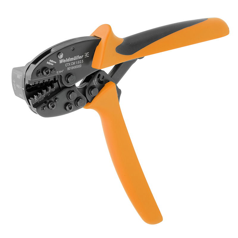 Pinza crimpatrice, Contatti torniti, 0.14 mm², 4 mm², Crimpatura a W