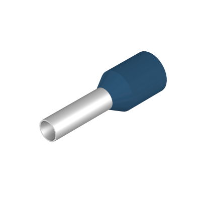 Terminale, 2.5 mm², Lunghezza di spellatura: 10 mm, Colori: blu, Isolamento: presente