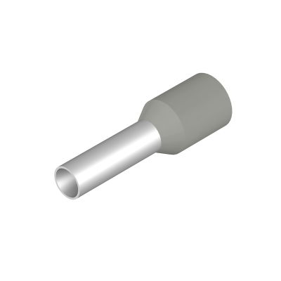 Terminale, 4 mm², Lunghezza di spellatura: 12 mm, Colori: grigio, Isolamento: presente