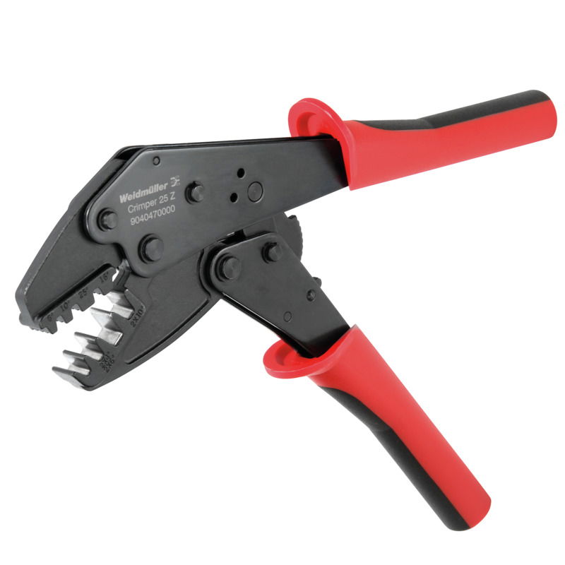 Pinza crimpatrice, Senza isolamento, 6 mm², 25 mm², Crimpatura trapezoidale