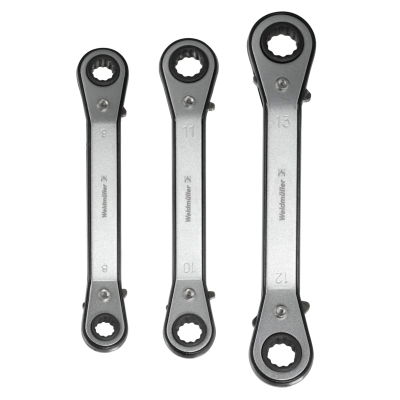 Set di chiavi ad innesto, Forma: Spaccato, quadrato, Philips, Numero: 3