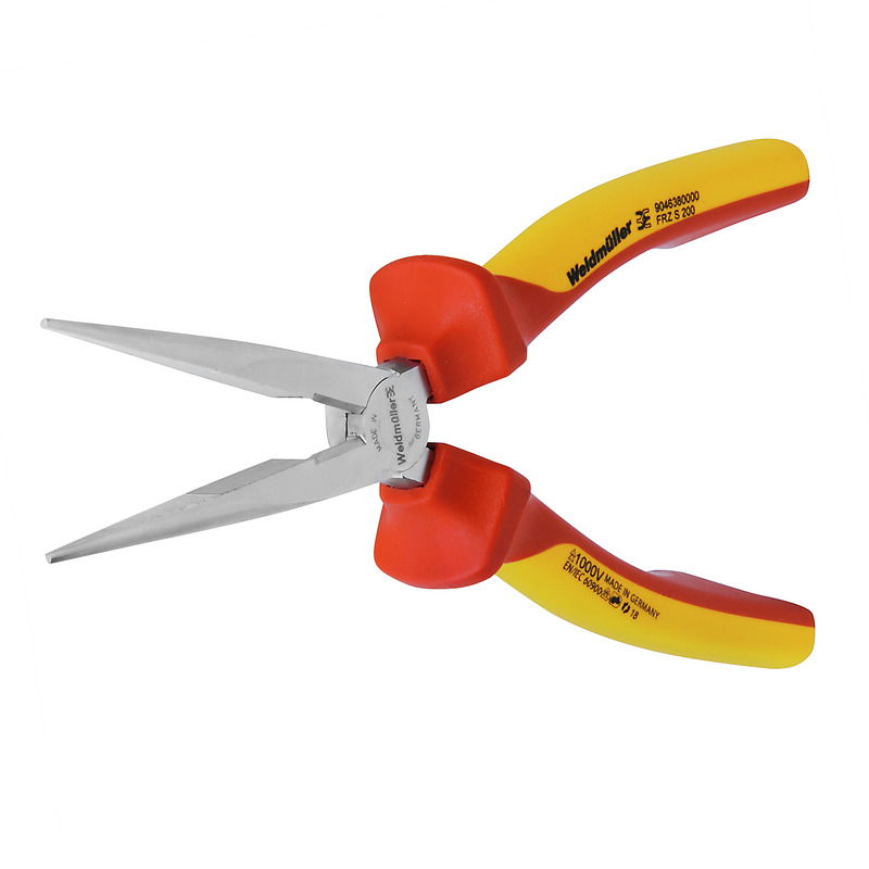 Pinza a becco d'oca, 200 mm, diritto, isolati fino a 1000 V: Sì