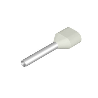 Terminale, 0.75 mm², Lunghezza di spellatura: 15 mm, Colori: bianco, Isolamento: presente