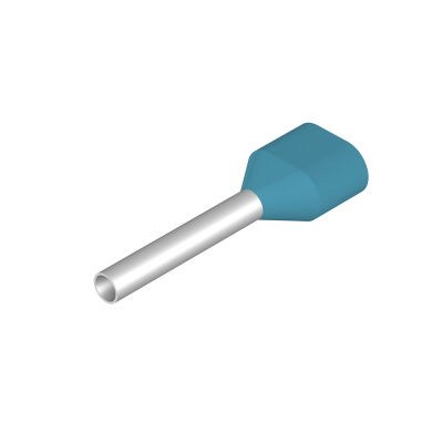 Terminale, 0.75 mm², Lunghezza di spellatura: 15 mm, Colori: Azzurro, Isolamento: presente