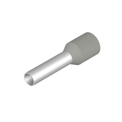 Terminale, 4 mm², Lunghezza di spellatura: 15 mm, Colori: grigio, Isolamento: presente