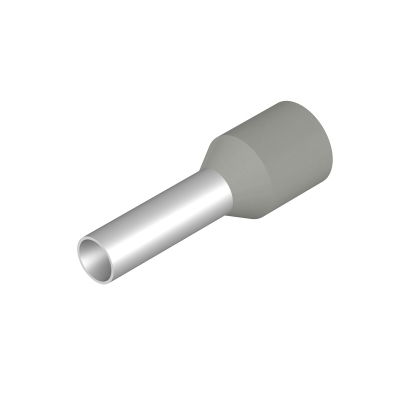 Terminale, 2.5 mm², Lunghezza di spellatura: 10 mm, Colori: grigio, Isolamento: presente