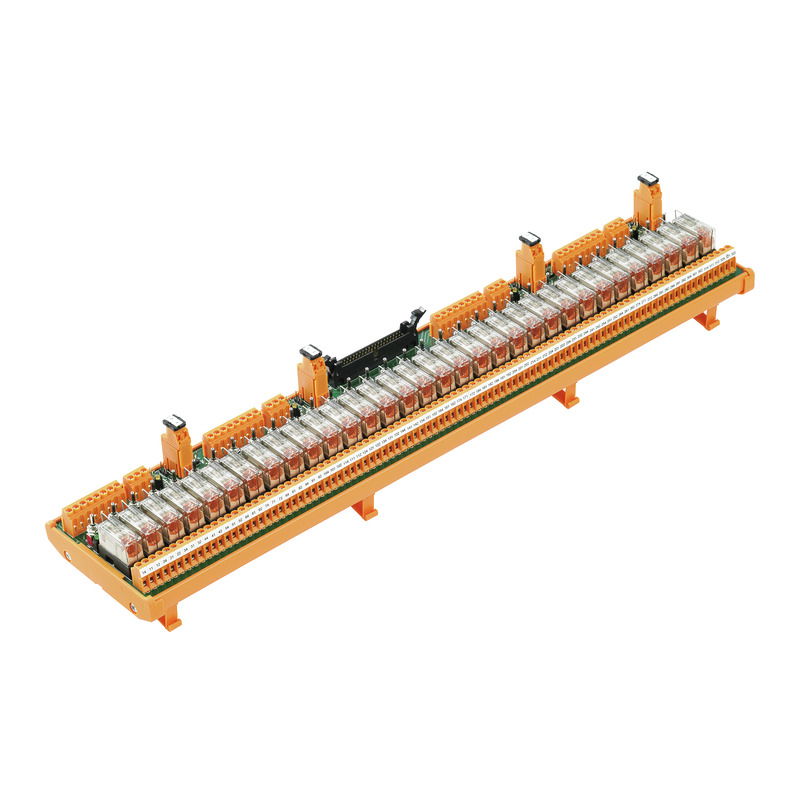 Übergabemodul mit Relais, RCL, LMNZF 5.08mm, Zugfederanschluss, 2 x Steckverbinder nach IEC60603-13/DIN41651, 20-poliger Stecker, 24 V DC ± 10%, 17 mA