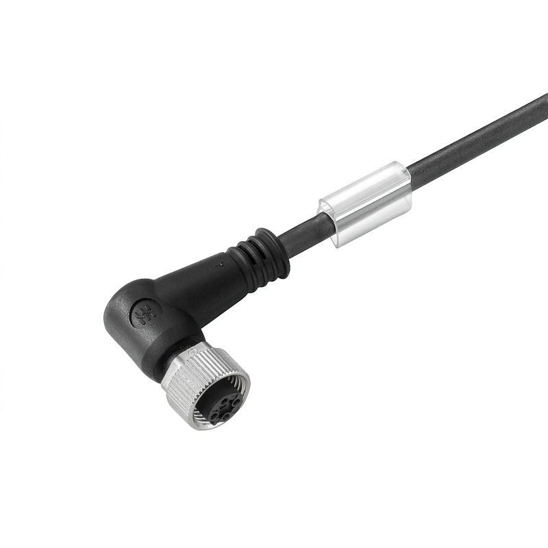 Sensor-Aktor-Leitung, M12, Polzahl: 3, 10 m, Buchse, gewinkelt, LED: Nein, Geschirmt: Nein
