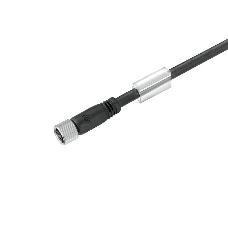 Sensor-Aktor-Leitung, M8, Polzahl: 3, 0.1 m, Buchse, gerade, LED: Nein, Geschirmt: Nein