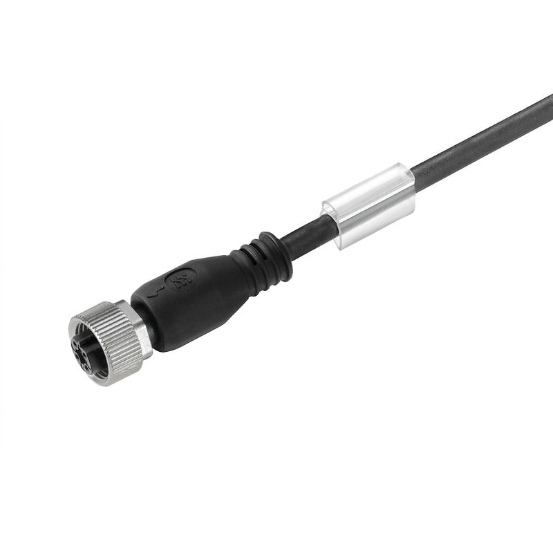 Sensor-Aktor-Leitung, M12, Polzahl: 4, 0.3 m, Buchse, gerade, LED: Nein, Geschirmt: Nein