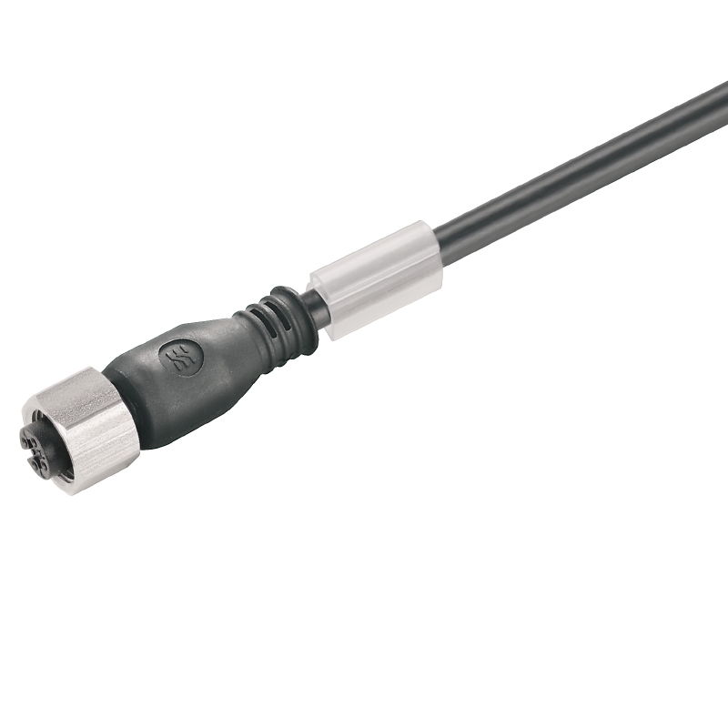 Cavi sensore-attuatore, M12, Numero di poli: 4, 1.5 m, Connettore femmina diritto, LED: No, Schermato: No