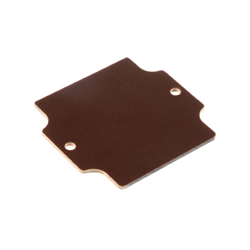 Montageplatte (Gehäuse), Klippon POK (Polyester-Leergehäuse), 69 x 64 x 1.5 mm, Stahlblech verzinkt, verzinkt, silber