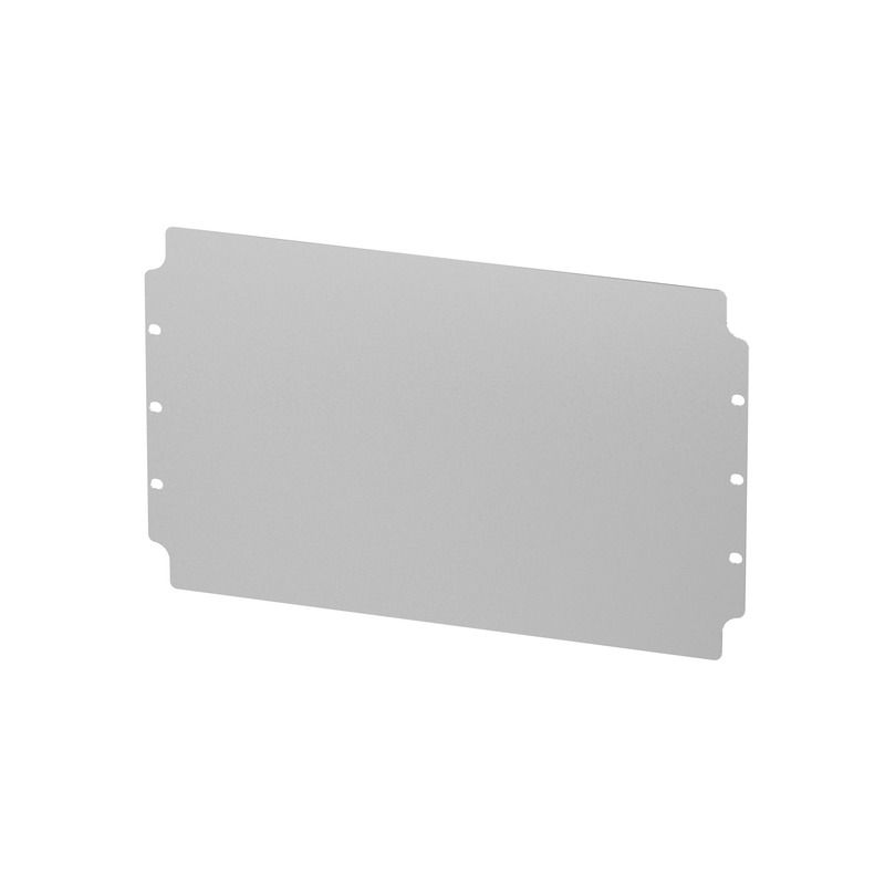 Montageplatte (Gehäuse), Klippon POK (Polyester-Leergehäuse), 384 x 234 x 1.5 mm, Stahlblech verzinkt, sonstige, silber