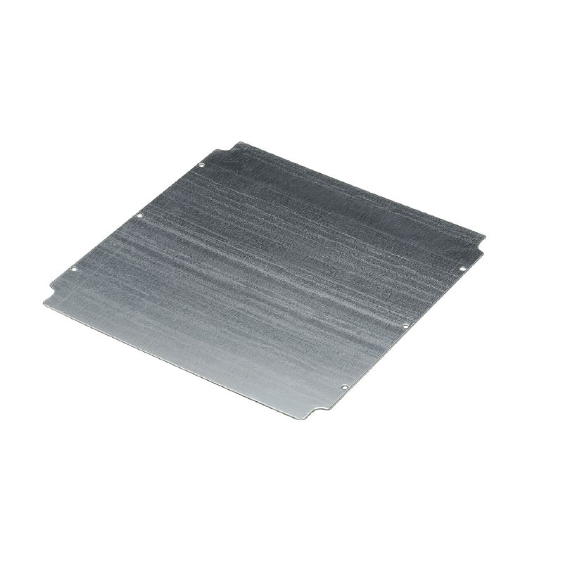 Montageplatte (Gehäuse), Klippon POK (Polyester-Leergehäuse), 383 x 389 x 1.5 mm, Stahlblech, verzink, sonstige, silber