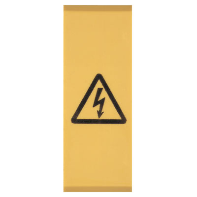 Siglatura morsetti, giallo, Passo in mm: 18.00, Caratteri stampati: Symbol, orizzontale