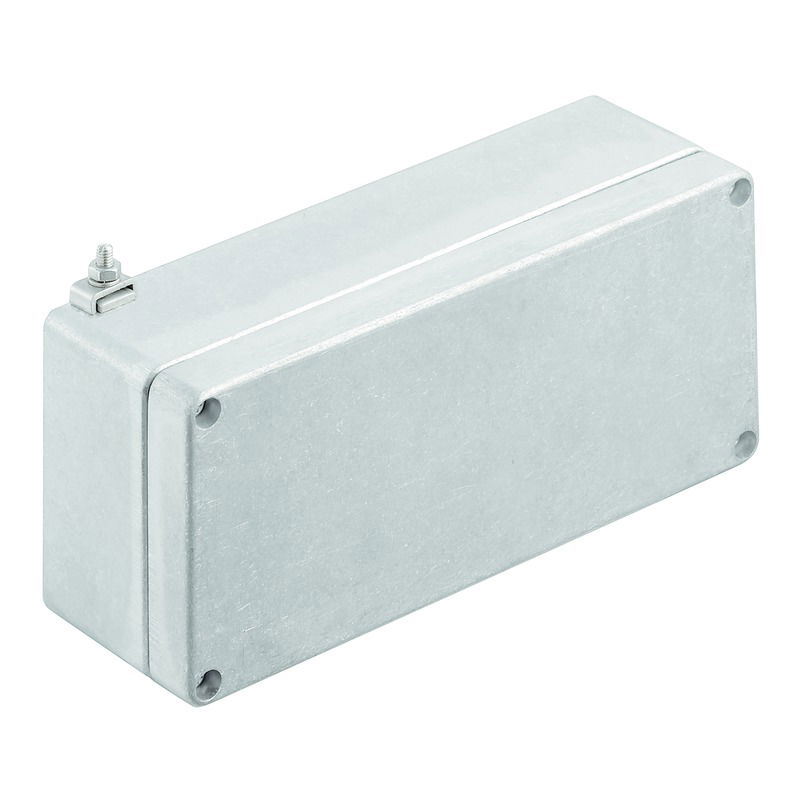 Ex-Metallgehäuse, 175 x 80 x 57 mm, unbehandelt, Flanschplatte: Nein, M4 Torxedelstahlschrauben mit Schlitz