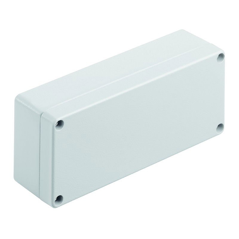 Metallgehäuse, Breite: 165 mm, Höhe: 70 mm, Tiefe: 45 mm, Pulverbeschichtet, strukturiert, Flanschplatte: Nein, Aluminium AlSi12