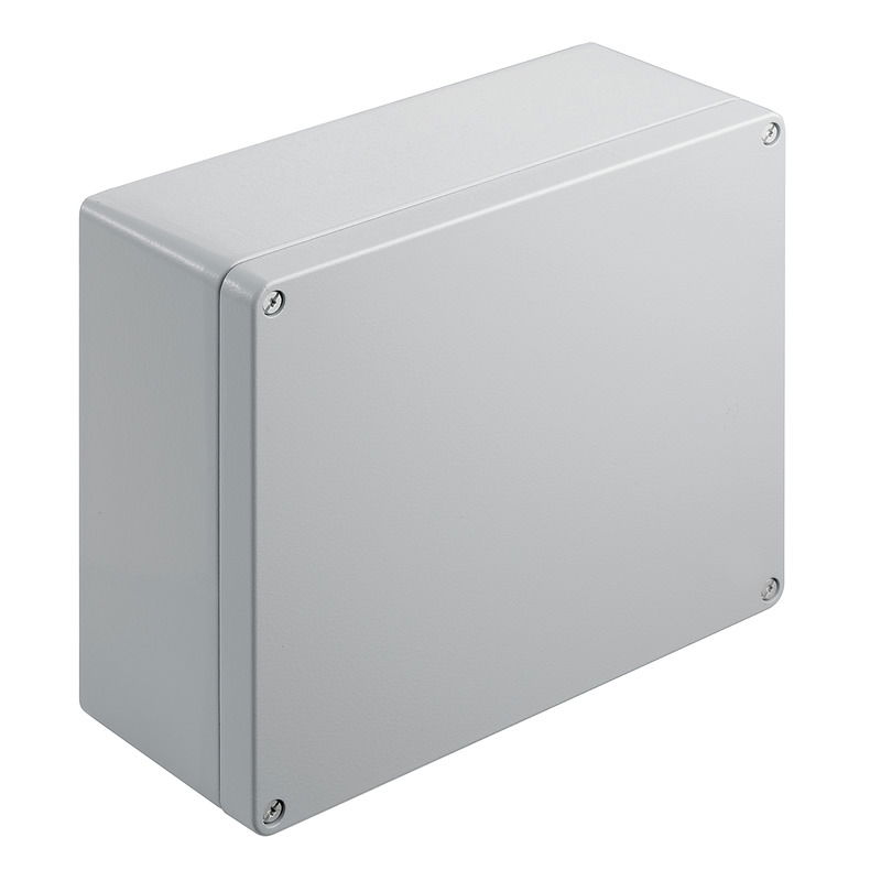 Metallgehäuse, Breite: 280 mm, Höhe: 230 mm, Tiefe: 111 mm, Pulverbeschichtet, strukturiert, Flanschplatte: Nein, Aluminium AlSi12