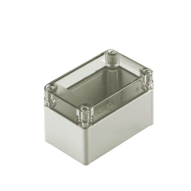 Kunststoffgehäuse, MPC (Polycarbonat-Leergehäuse), 125 x 75 x 75 mm, PC, unbehandelt, lichtgrau, transparent