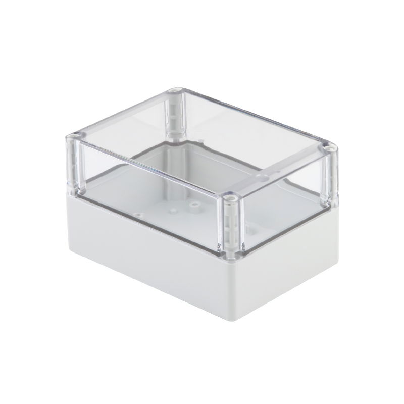 Kunststoffgehäuse, MPC (Polycarbonat-Leergehäuse), 175 x 125 x 75 mm, PC, unbehandelt, lichtgrau, transparent
