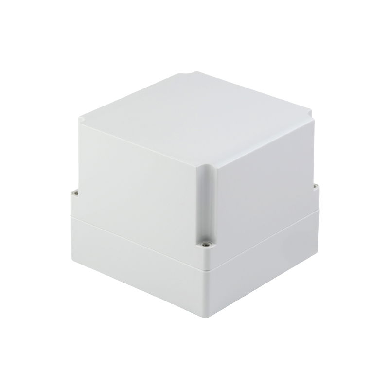 Kunststoffgehäuse, MPC (Polycarbonat-Leergehäuse), 125 x 125 x 125 mm, Polycarbonat, unbehandelt, lichtgrau