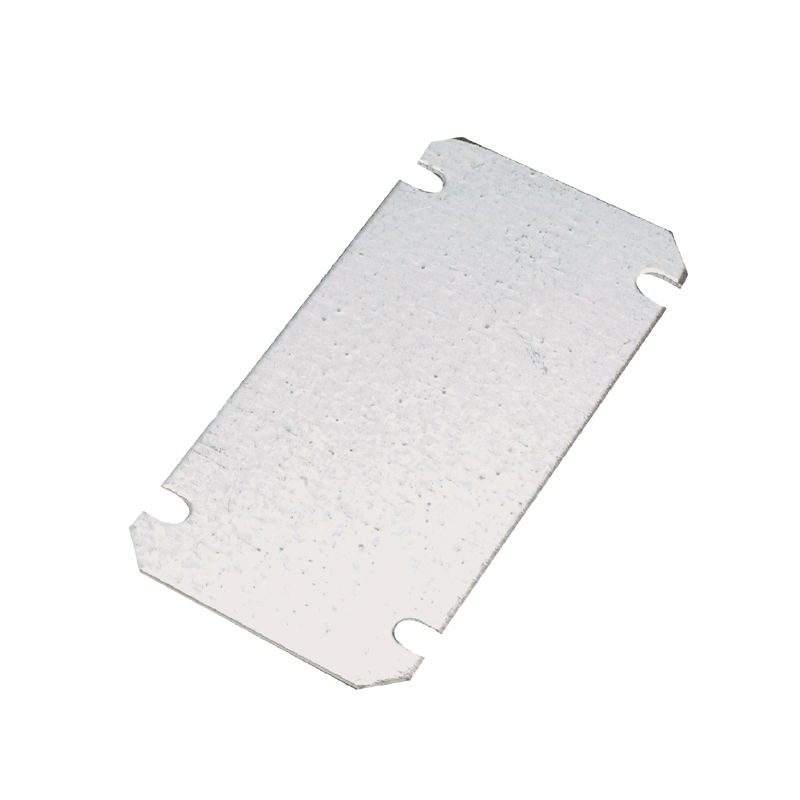 Montageplatte (Gehäuse), MPC (Polycarbonat-Leergehäuse), Montageplatte, 125 x 75 Stahlblech, verzink, verzinkt
