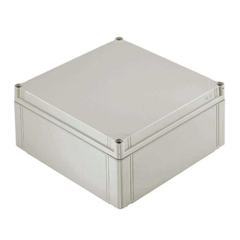 Kunststoffgehäuse, FPC (Polycarbonat-Leergehäuse), 300 x 300 x 132 mm, Polycarbonat, unbehandelt, lichtgrau