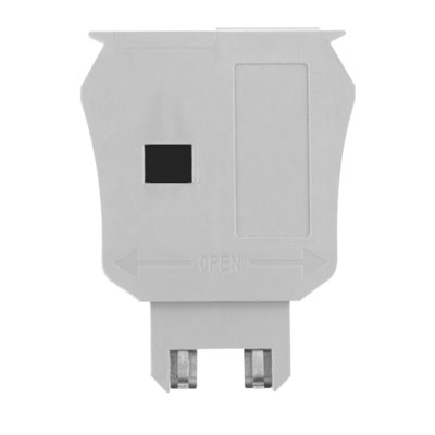 Portafusibile per morsetto componibile passante, Beige scuro, 6.3 A, innestabile, V-0, Wemid