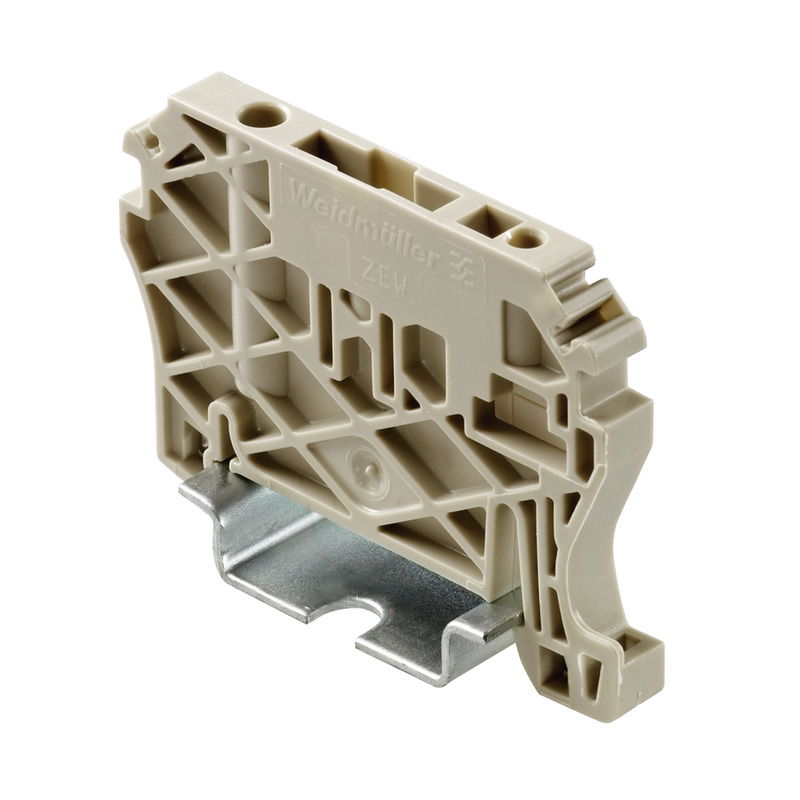 Terminale di fissaggio, Beige scuro, TS 35, V-2, Wemid, Larghezza: 6 mm, 100 °C