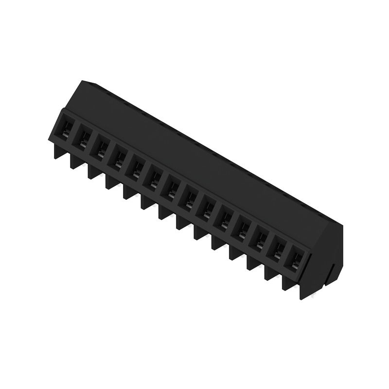 Leiterplattenklemme, 320 V, 17.5 A, Raster in mm: 5.08, 2.5 mm², Polzahl: 14, Zugbügelanschluss, THT-Lötanschluss, 135°, Box