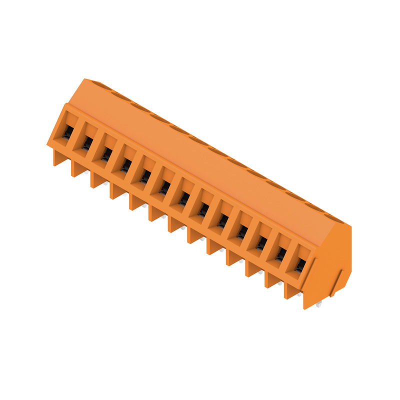 Leiterplattenklemme, 320 V, 17.5 A, Raster in mm: 5.08, 2.5 mm², Polzahl: 13, Zugbügelanschluss, THT-Lötanschluss, 135°, Box
