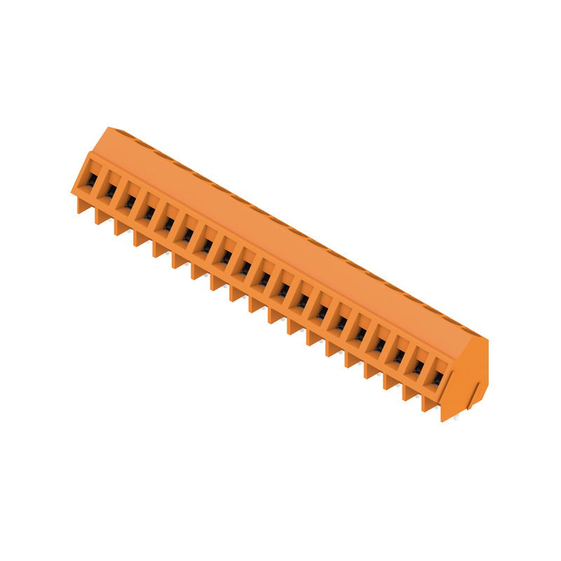 Leiterplattenklemme, 320 V, 17.5 A, Raster in mm: 5.08, 2.5 mm², Polzahl: 19, Zugbügelanschluss, THT-Lötanschluss, 135°, Box