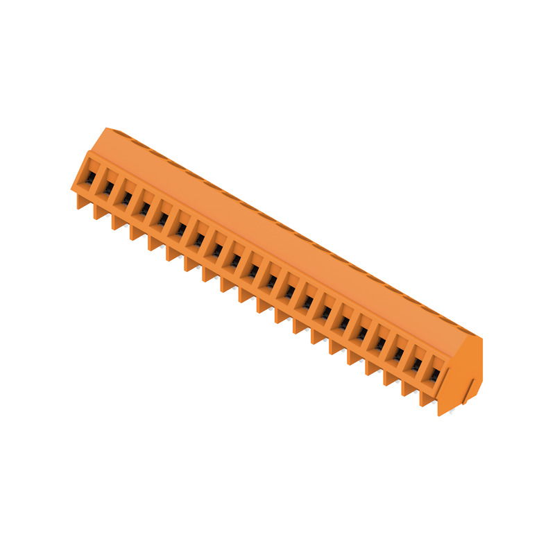 Leiterplattenklemme, 320 V, 17.5 A, Raster in mm: 5.08, 2.5 mm², Polzahl: 20, Zugbügelanschluss, THT-Lötanschluss, 135°, Box