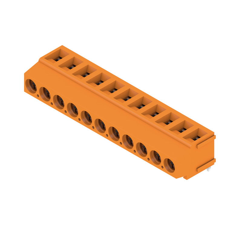 Leiterplattenklemme, 320 V, 17.5 A, Raster in mm: 5.08, 2.5 mm², Polzahl: 11, Zugbügelanschluss, THT-Lötanschluss, 180°, Box