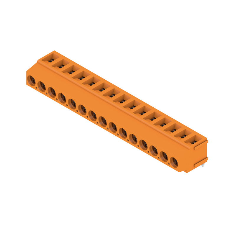 Leiterplattenklemme, 320 V, 17.5 A, Raster in mm: 5.08, 2.5 mm², Polzahl: 15, Zugbügelanschluss, THT-Lötanschluss, 180°, Box