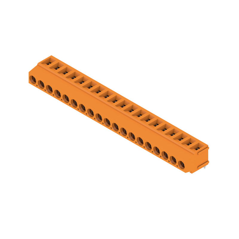 Leiterplattenklemme, 320 V, 17.5 A, Raster in mm: 5.08, 2.5 mm², Polzahl: 19, Zugbügelanschluss, THT-Lötanschluss, 180°, Box