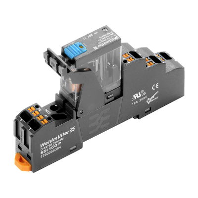 Modulo a relè, 24 V DC, LED verde, 1 Contatto di scambio (AgSnO) , 250 V AC, 10 A, PUSH IN