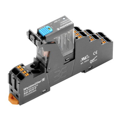 Modulo a relè, 24 V DC, LED verde, 2 Contatto di scambio (AgSnO) , 250 V AC, 5 A, PUSH IN