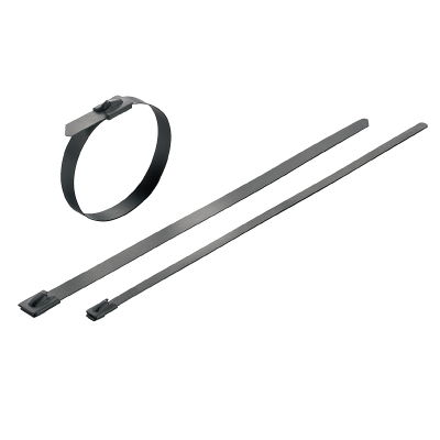 Fascetta serracavo, Larghezza: 7.9 mm, 1112 N, nero, Classe d'infiammabilità UL 94: None, Campo delle temperature di impiego : -80...150 °C
