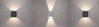 Wandleuchte Würfel LED 10W alu grau IP65