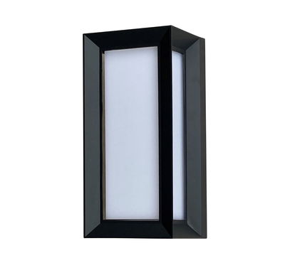 Aluminium Quader Wandleuchte IP65 12W schwarz
