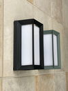 Aluminium Quader Wandleuchte IP65 12W schwarz