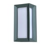Aluminium Quader Wandleuchte IP65 12W grau