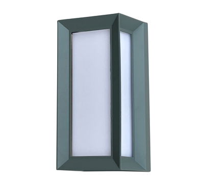 Aluminium Quader Wandleuchte IP65 12W grau