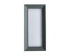 Aluminium Quader Wandleuchte IP65 12W grau