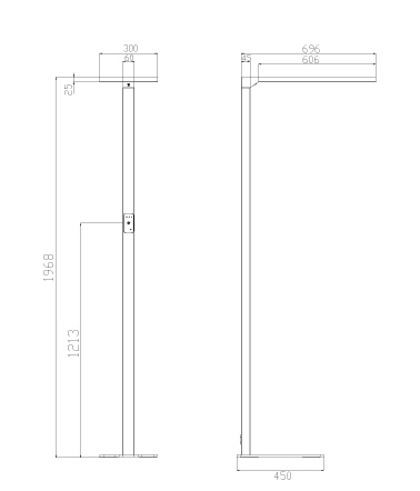 Sensor Office Stehleuchte 1968 70W 8400lm – Bild 3 von 4